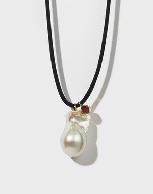 Cosmo Pearl & Stone Necklace | 23k Gold Plated Mix