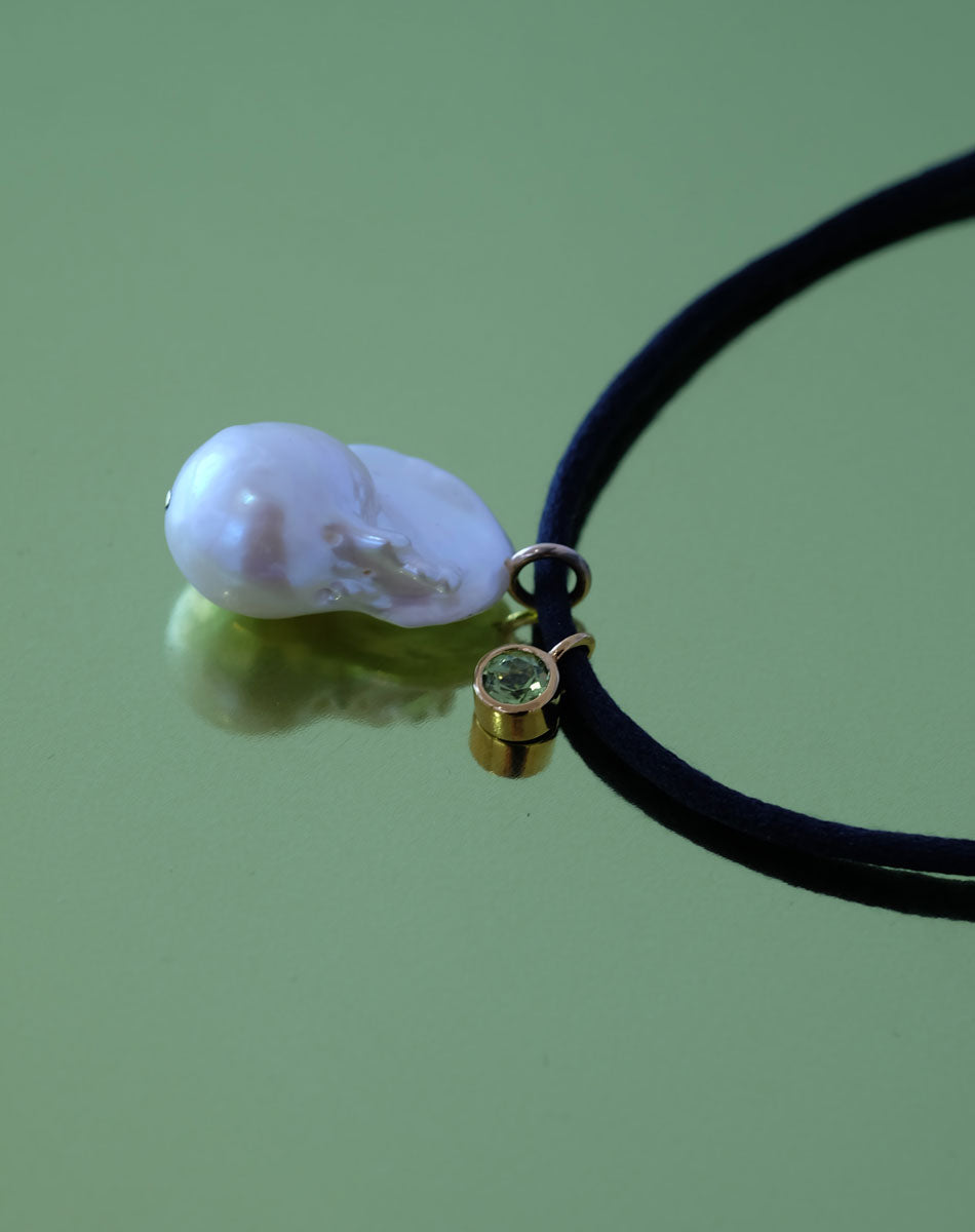 Cosmo Pearl & Stone Necklace | 23k Gold Plated Mix