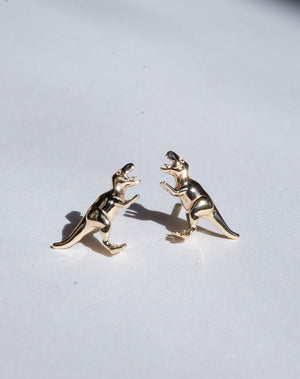 Dinosaur Stud Earrings | Sterling Silver