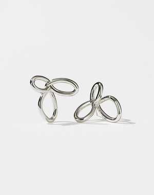 Flower Earrings Medium | Sterling Silver