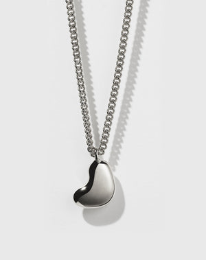 Lava Heart Necklace Small | Sterling SIlver