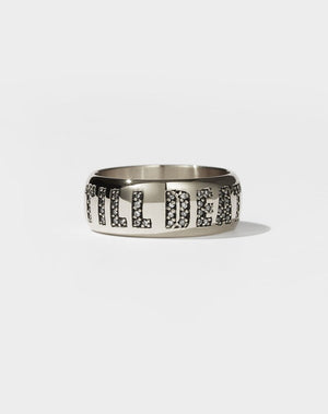 Till Death Band Pave | 9ct White Gold