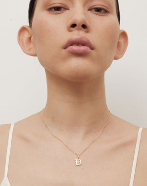 Capital Letter Necklace | 9ct Solid Gold