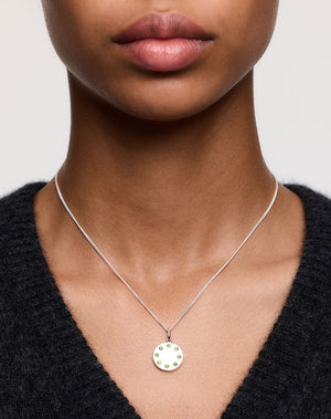 Stoned Necklace | Sterling Silver