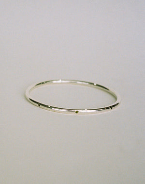 Stoned Bangle | 23k Gold Plated