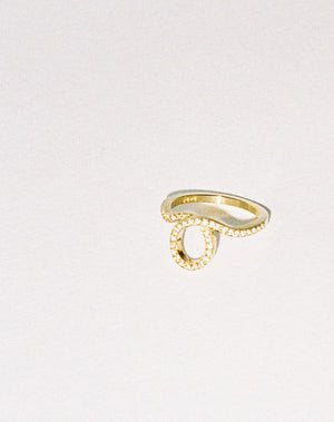 Loop Ring Pave | 9ct Solid Gold