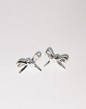 Bow Stud Earrings Small | 23k Gold Plated