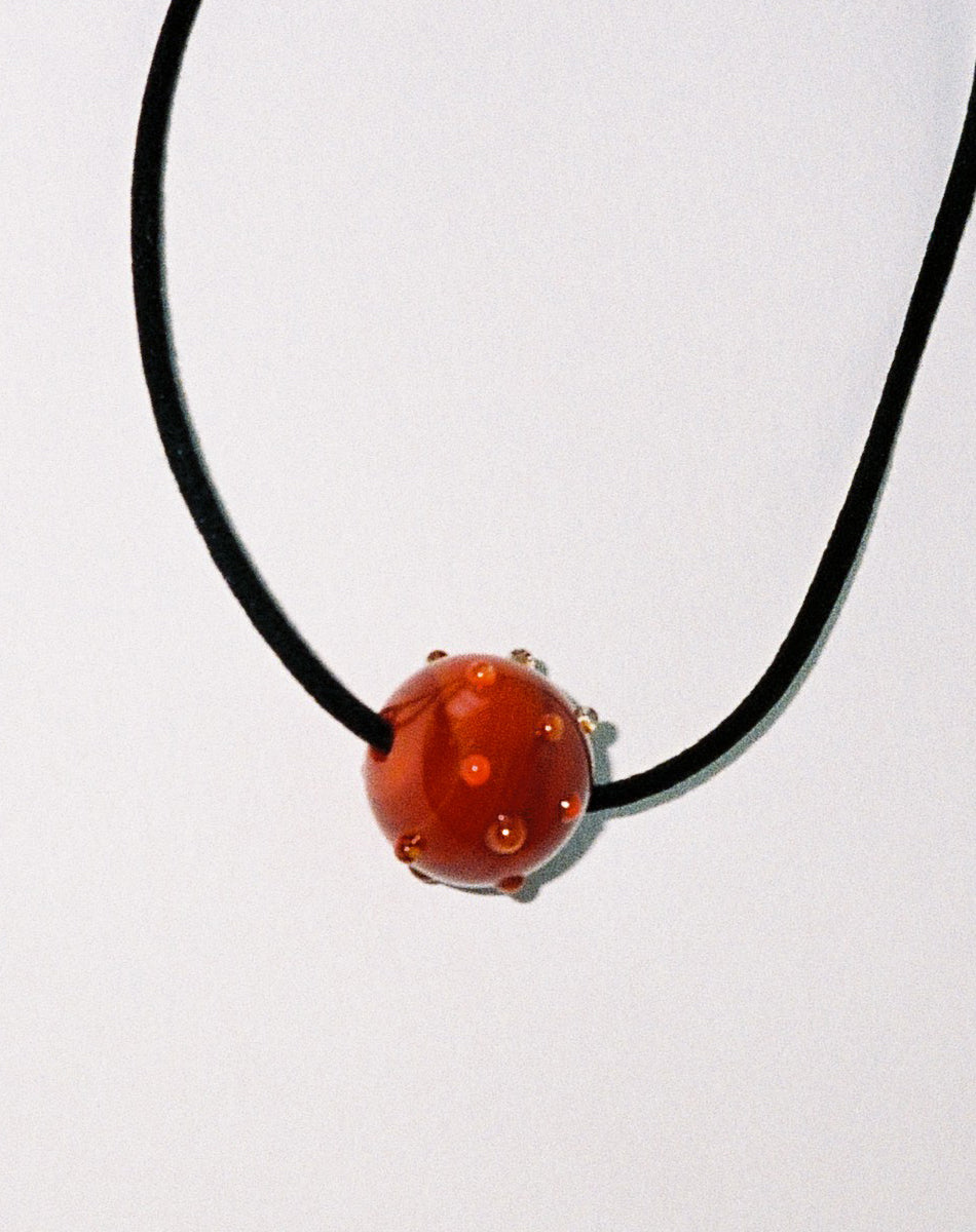 Bubble Glass Necklace | Sterling Silver