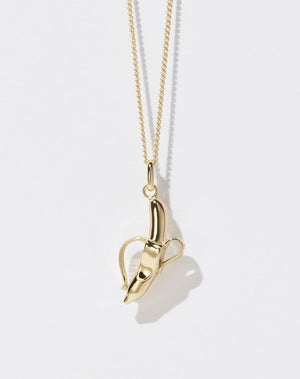 Banana Charm Necklace | 9ct Solid Gold