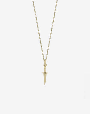 Dagger Charm Necklace | 9ct Solid Gold