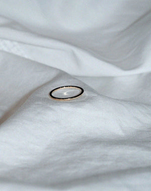 1mm Plain Band | 18ct White Gold