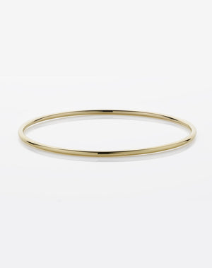 2mm Round Bangle | 23k Gold Plated