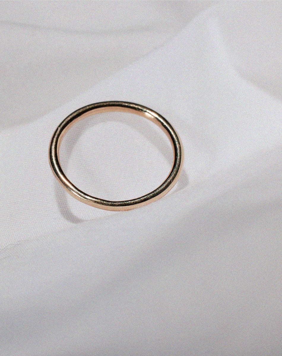 Halo Band 2mm | 14ct Yellow Gold