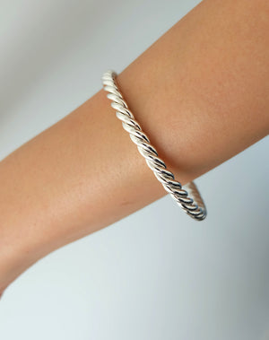 Rope Bangle 5mm | Sterling Silver