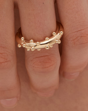 Anemone Ring | 23k Gold Plated