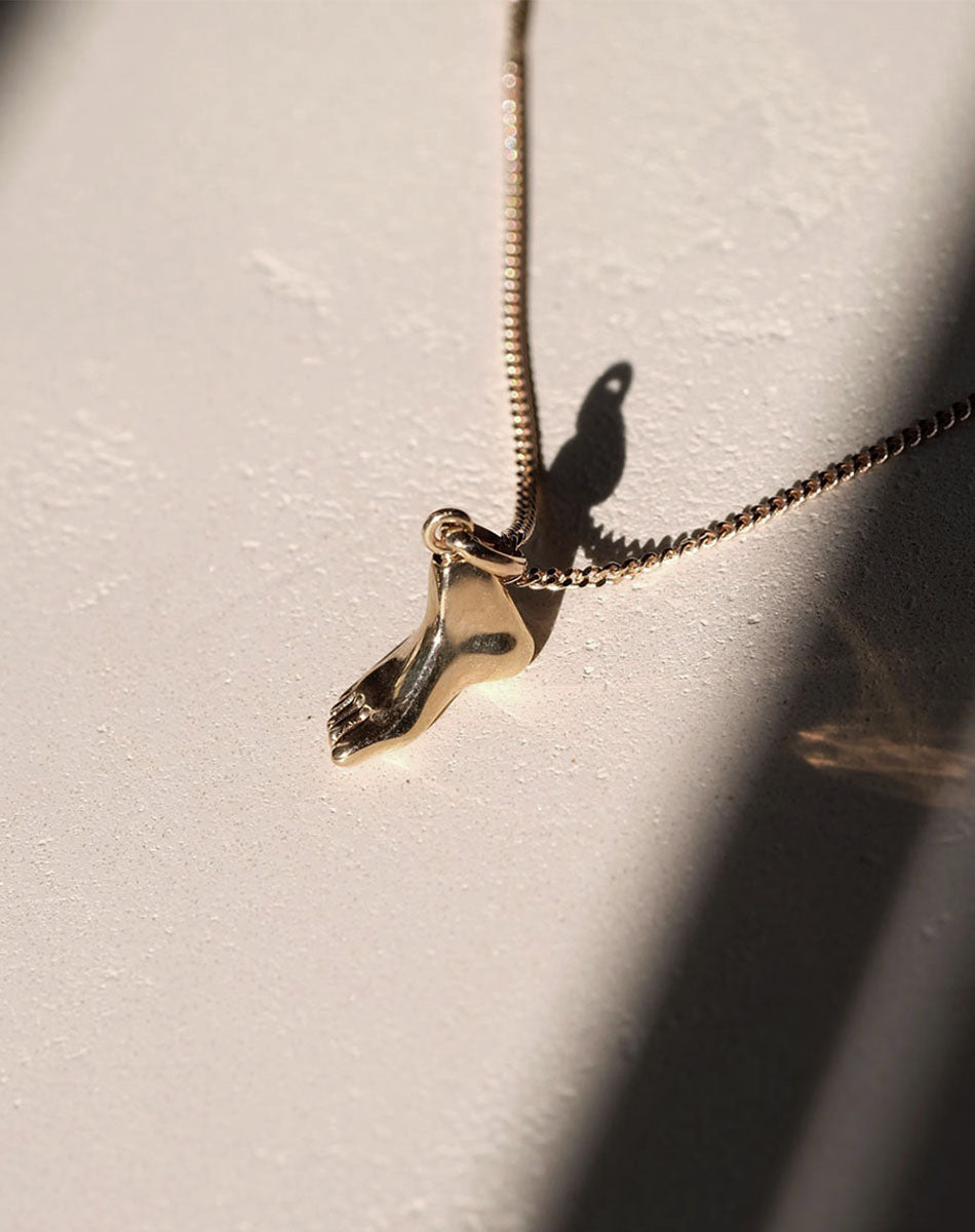 Babelogue Foot Necklace | 9ct Solid Gold