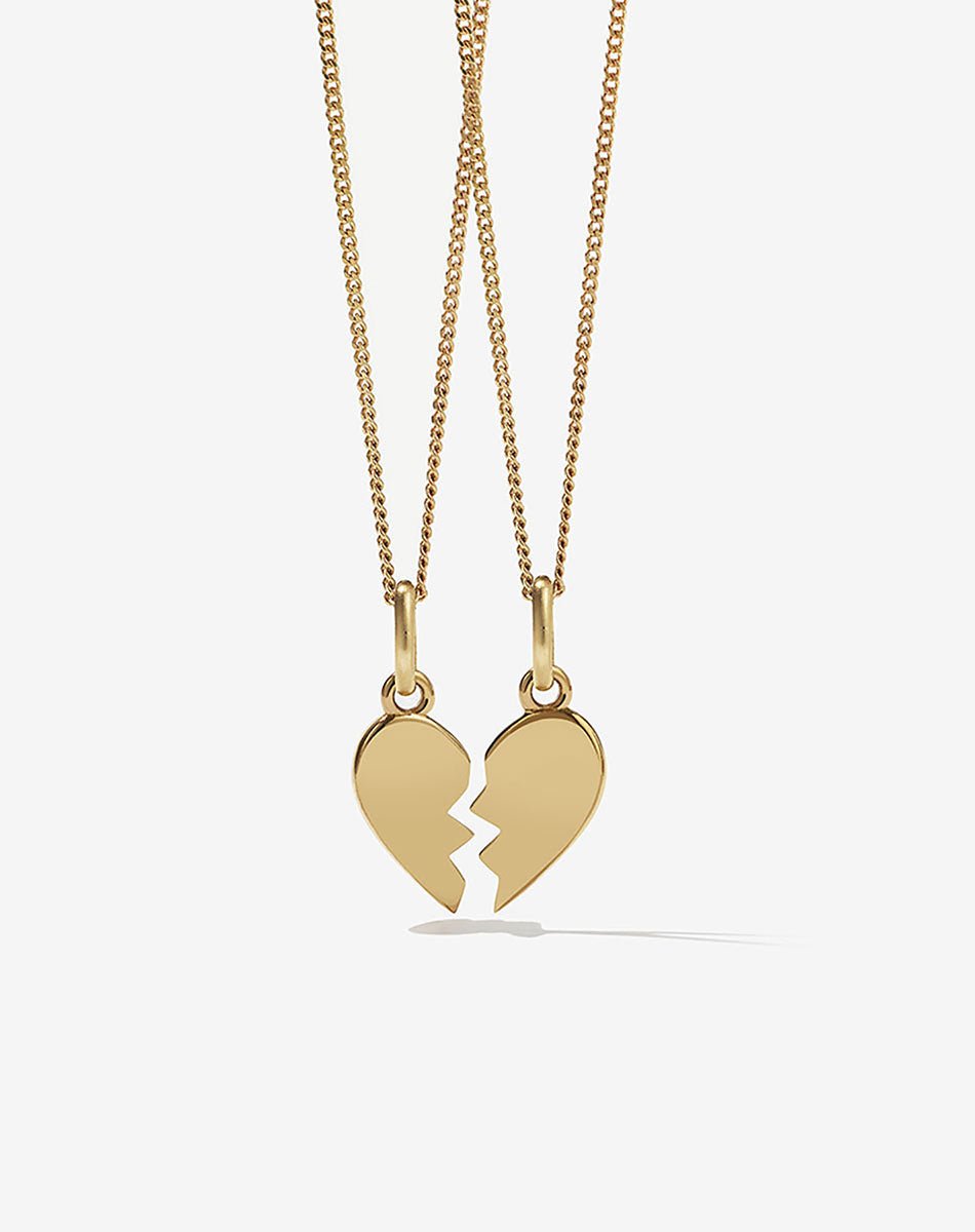 Broken Heart Necklaces | 23k Gold Plated