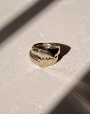 Broken Heart Ring Right Side | 9ct Solid Gold