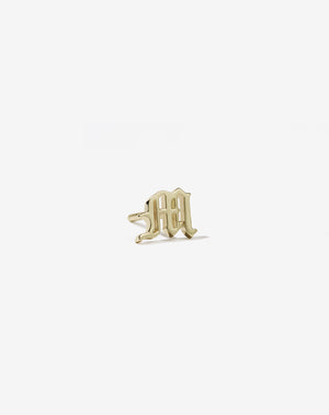 Capital Letter Stud Earring Single | 9ct Solid Gold
