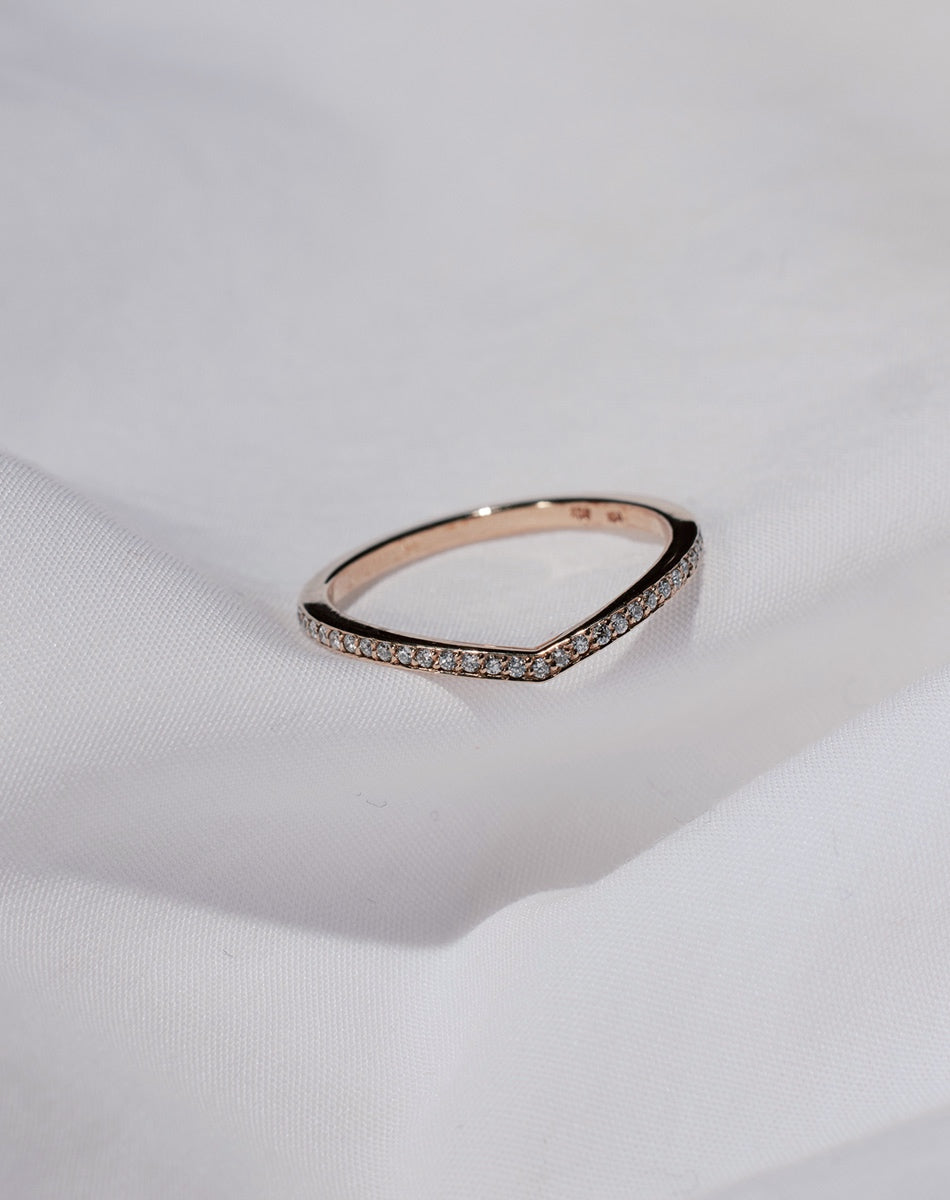 Eternity Curved Band | 9ct Yellow Gold