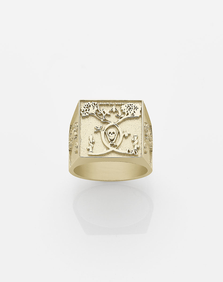 Andrew McLeod Death By Work Ring | 9ct Solid Gold