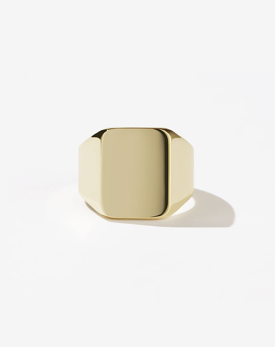 Fairfax Signet Ring | 23k Gold Plated