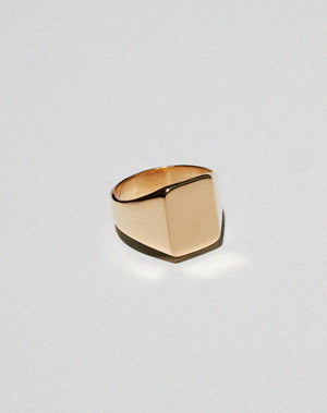 Fairfax Signet Ring | 23k Gold Plated