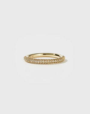 Halo Band Triple Pave | 9ct Yellow Gold