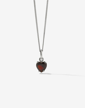 Heart Jewel Necklace | Sterling Silver