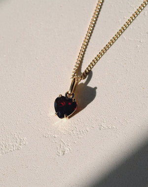 Heart Jewel Necklace | 9ct Solid Gold