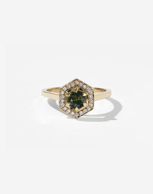 Hex Engagement Ring 0.5ct | 9ct Yellow Gold