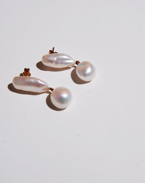 Joy Pearl Earrings | Sterling Silver