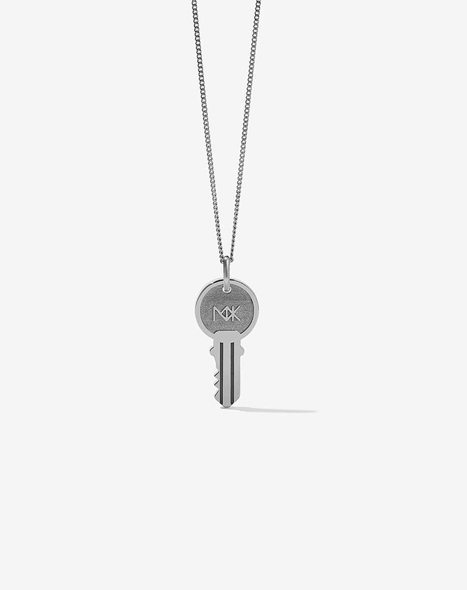 Key Charm Necklace | Sterling Silver
