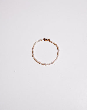 Micro Pearl Bracelet | Sterling Silver