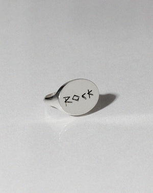 Nell Rock Ring Oxidised | Sterling Silver