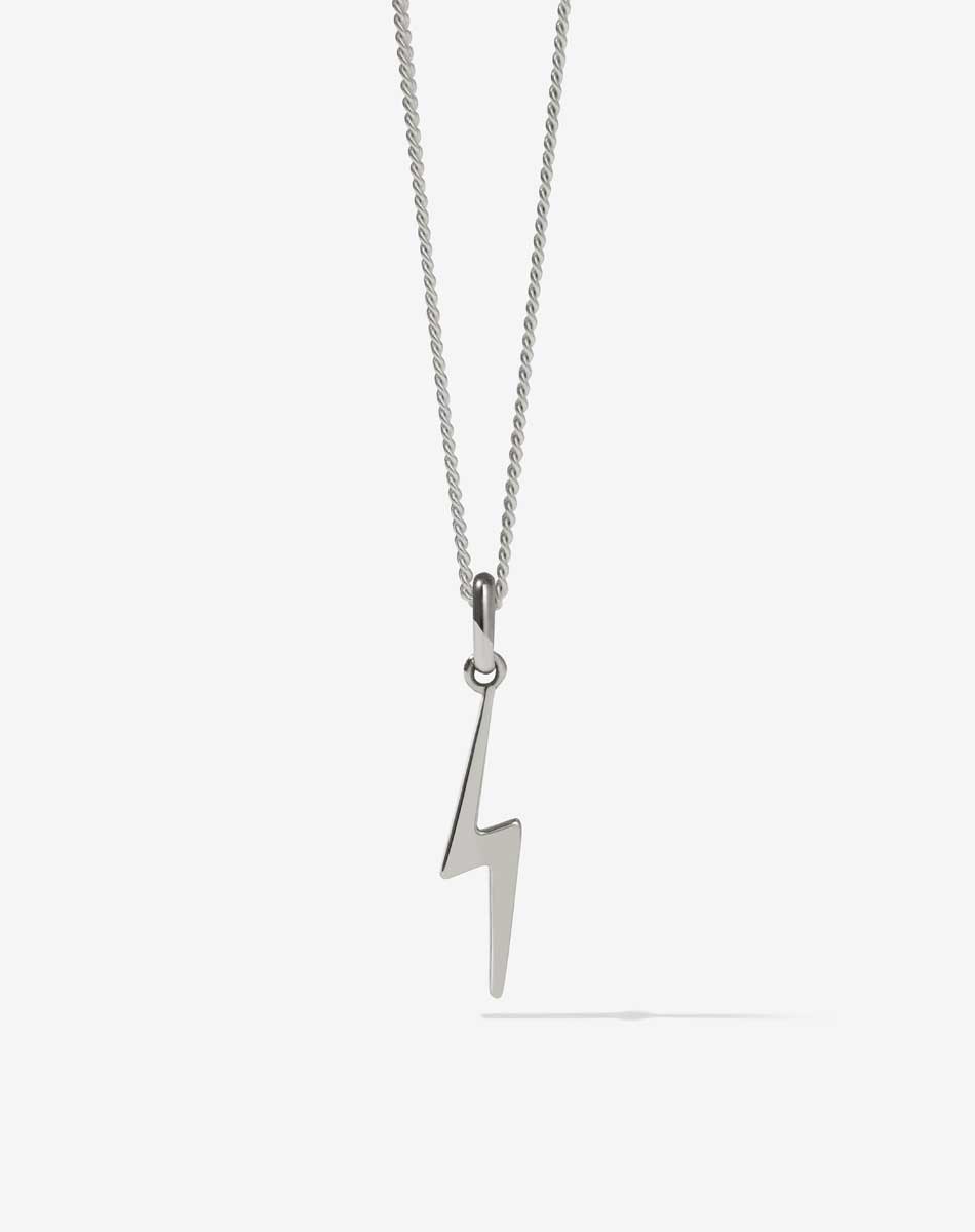 Nell Lightning Bolt Necklace | Sterling Silver