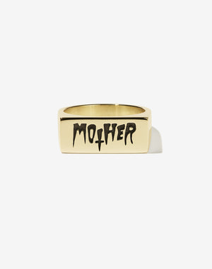 Nell Mother Ring Oxidised | 9ct Solid Gold