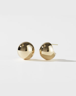 Orb Earrings Medium | 23k Gold Plated