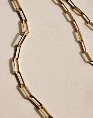Paperclip Heavy Bracelet | 23k Gold Plated