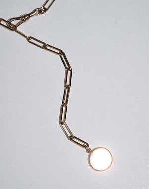 Solaire Paperclip Necklace | Sterling Silver
