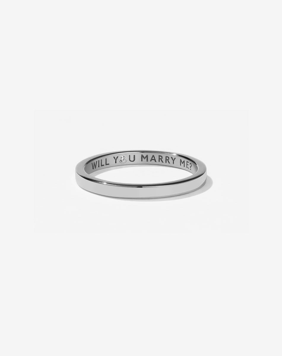 Stand In Ring with Stone | Sterling Silver