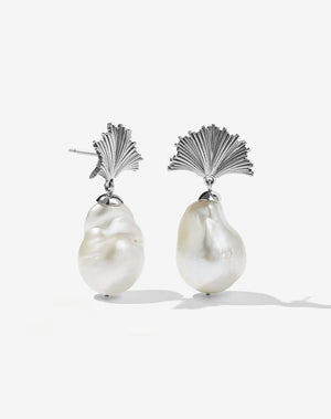 Vita Drop Earrings Large | Sterling Silver