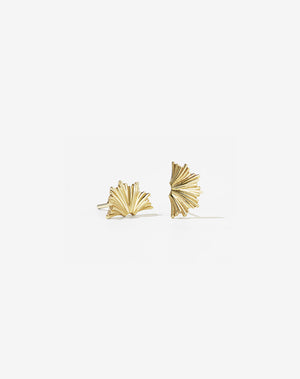 Vita Stud Earrings Small | 23k Gold Plated