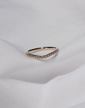 Amelie Band Pave | 14ct Yellow Gold
