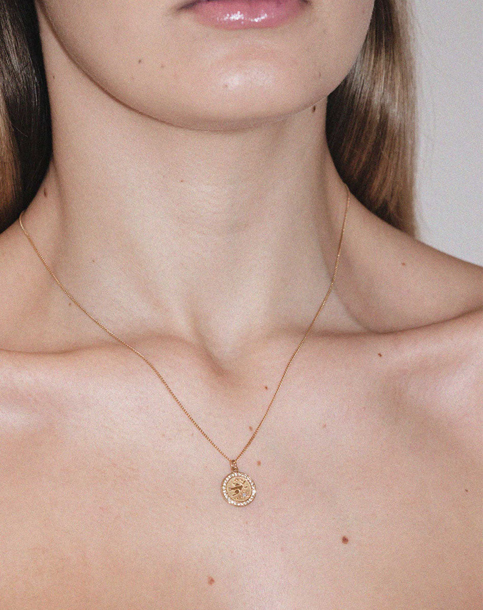 Amulet Peace Necklace | 23k Gold Plated