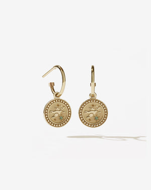 Amulet Peace Earrings | 23k Gold Plated