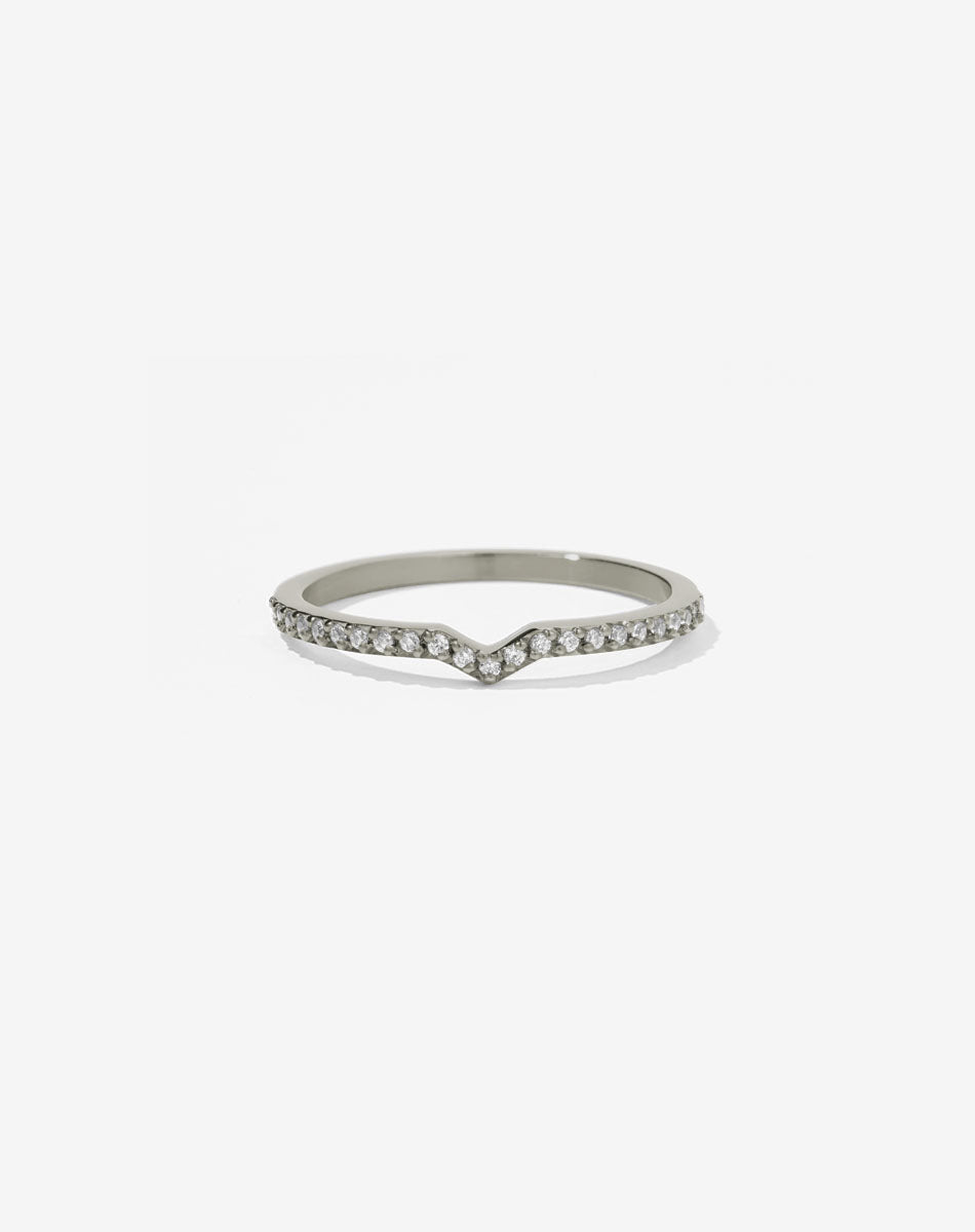 Arrow Eternity Band | 18ct White Gold
