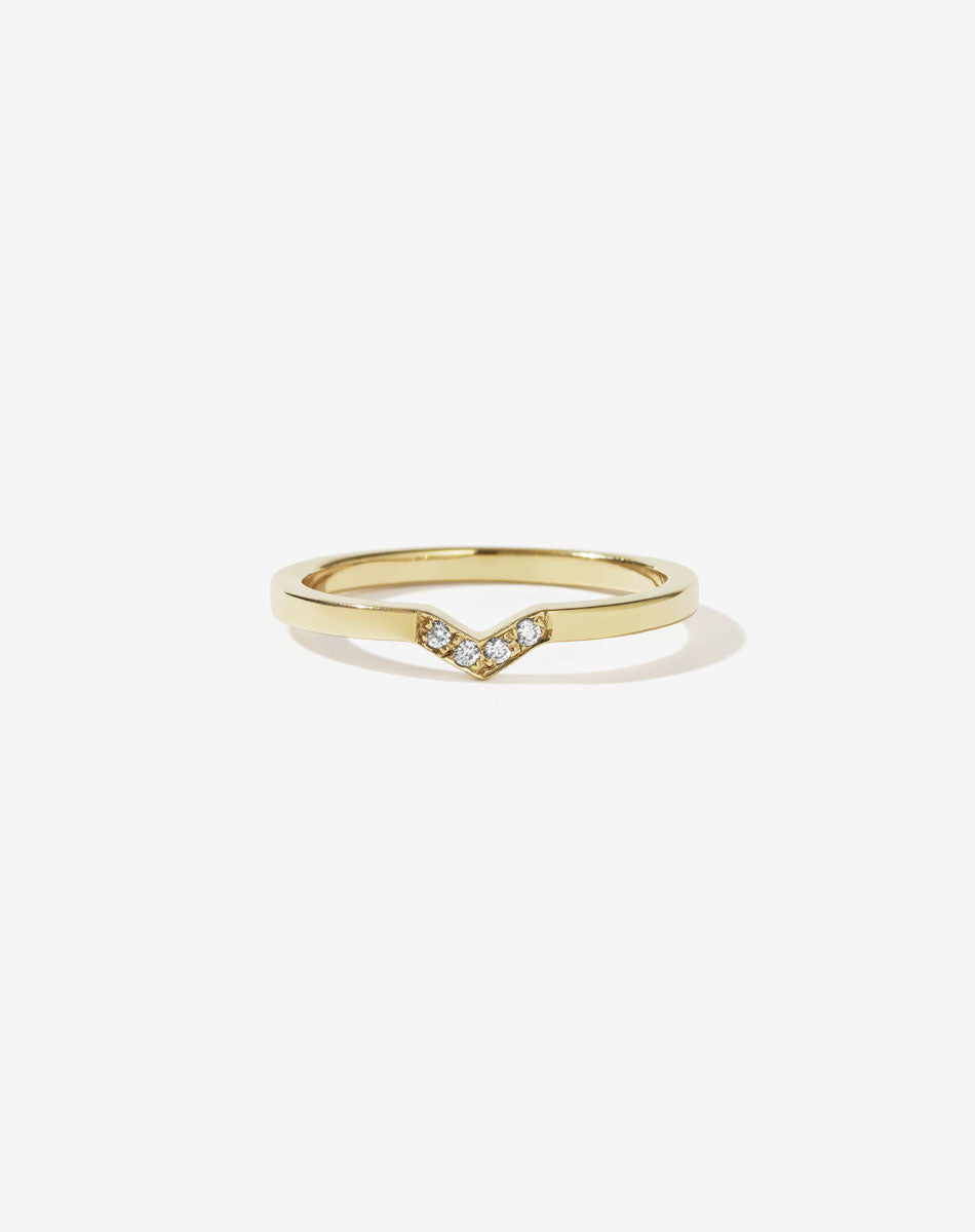 Arrow Band | 14ct Yellow Gold