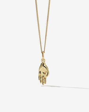 Babelogue Hand Charm Necklace Gold Plated