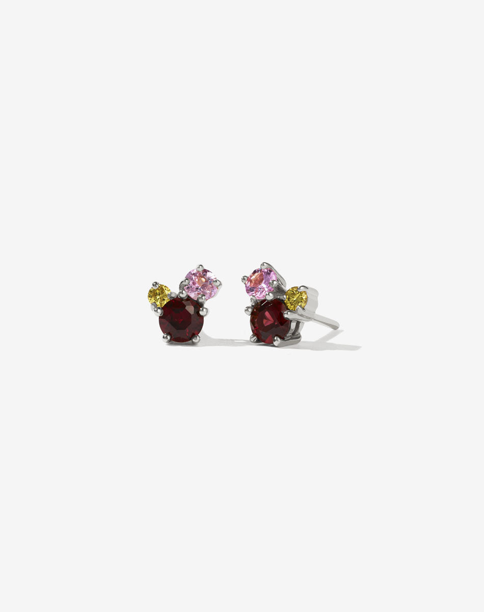 Bisous Cluster Earrings | Sterling Silver